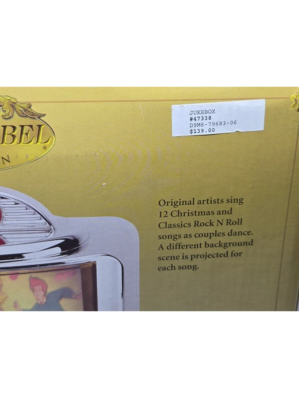 Mr Christmas Gold Label Jukebox Rock Animated Musical Holiday Decor 12 Songs Vtg